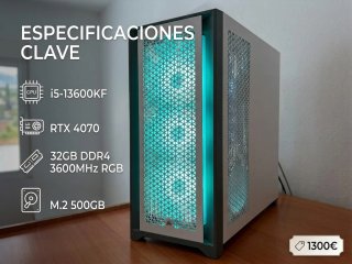 Ordenador Gaming Blanco RGB