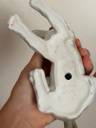 Figura Lladró Perro Beagle Porcelana Vintage