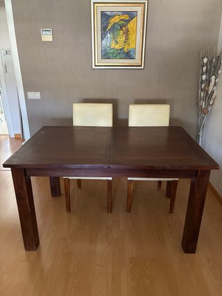 Mesa Comedor Banak Import Madera Oscura