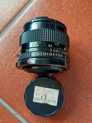 Obiettivo Canon FD 50mm 1:1.4
