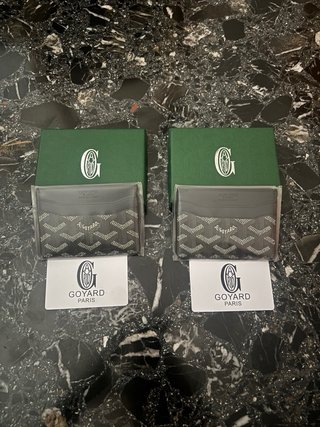 Tarjetero Goyard Negro-Calidad Premium