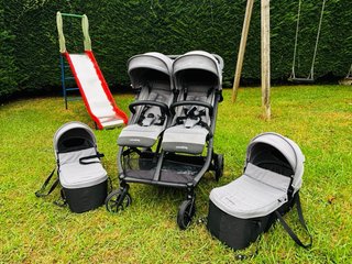 Carrito Gemelar Casualplay Gris