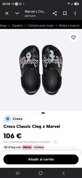 Crocs Venom Talla 42-43 (27cm) Nuevas