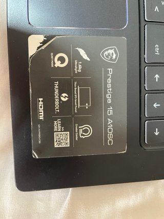 Portátil MSI Prestige 15 A10SC