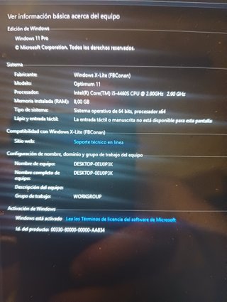 Ordenador pc Lenovo ThinkCenter M82 i5 8GB RAM Grá