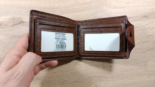 Cartera Marrón Hombre con Caja Original