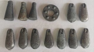Lote 1. Plomos pesca medianos-grandes