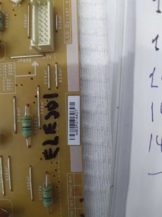 Placa base y fuente de alimentación TV Samsung