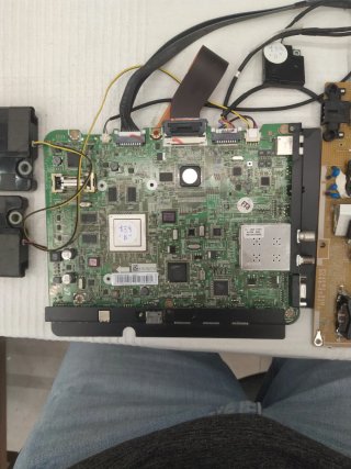 Placa base y fuente de alimentación TV Samsung