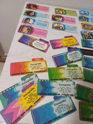 Cromos carton de Cantantes y Actores,bimbo,años 70