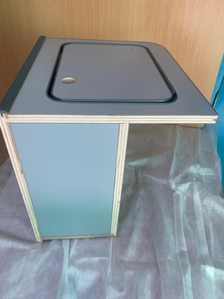 Banqueta Baúl Beach Adaptada Gris