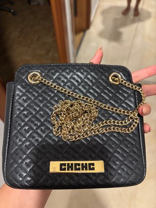 Bolso Carolina Herrera Negro Piel