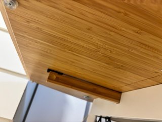 Mesa abatible extensible bambú y madera