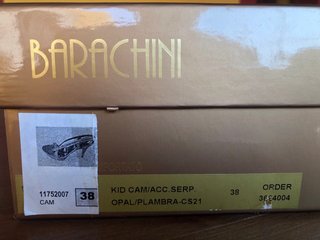 Sandalias Barachini Serpiente Beige y Doradas