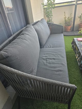Mesa y Sofá Terraza/Jardín