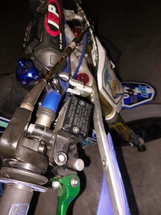 Pitbike Malcor Super Racer 190 motard Azul y negro