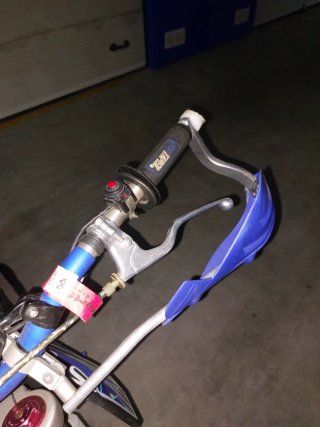 Pitbike Malcor Super Racer 190 motard Azul y negro