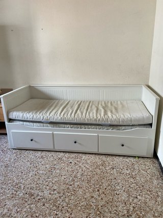 Cama nido blanca Ikea con cajones