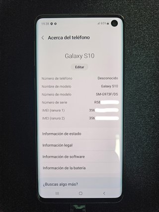 Samsung Galaxy S10 8GB 128GB SM-G973F/DS Black