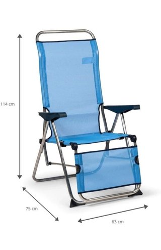 Silla tumbona de Playa y Jardín Plegable