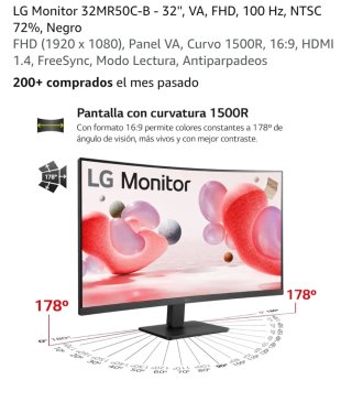 Monitor 32" LG Curvo