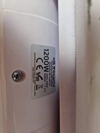 Calentador de pared 500W oferta de 2 unidades.