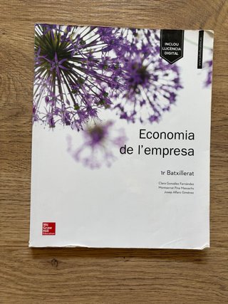 Economia de l'empresa 1r batxillerat