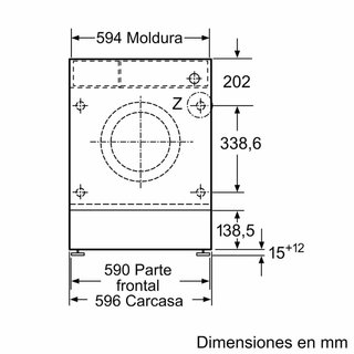 Lavadora integrable Balay 8kg - Muy poco uso