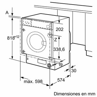 Lavadora integrable Balay 8kg - Muy poco uso