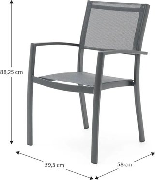Chillvert Set de 4x Sillas de Exterior Pavia
