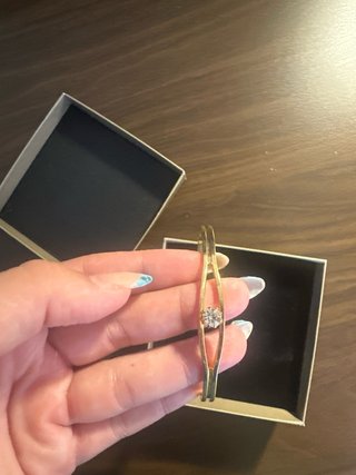 Pulsera Salvatore Acero bañado en oro Mujer