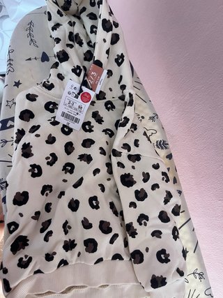 Sudadera niña 2/3 años estampado leopardo