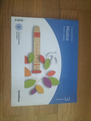 Libro y cuaderno Música 3 Primaria Santillana Nuev