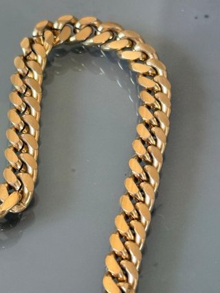 Collana vintage anni 80 dorata con pietre