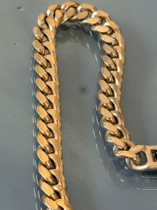 Collana vintage anni 80 dorata con pietre