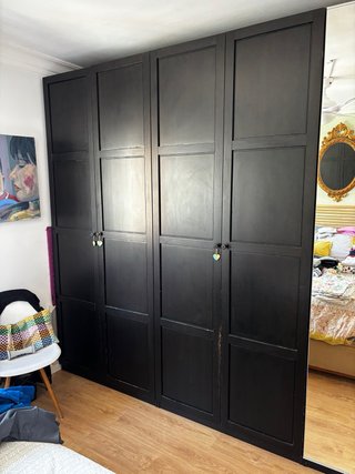 4 Puertas  armario PAX Ikea 2,29x50 marrón oscuro
