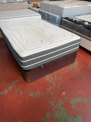 135x190 CANAPE MADERA WENGUE TAPA3D  COLCHÓN