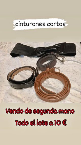 Lote 4 cinturones mujer