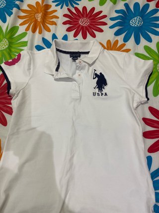 Camiseta Polo U.S. Polo Assn. Mujer Blanca