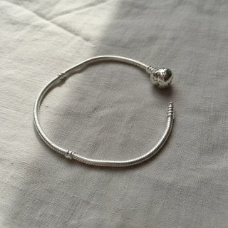 Pulsera Pandora Corazón Plata 18cm