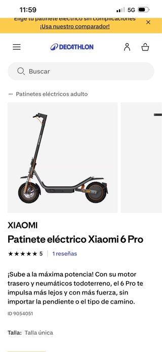 Patinete Eléctrico Xiaomi 6 Pro