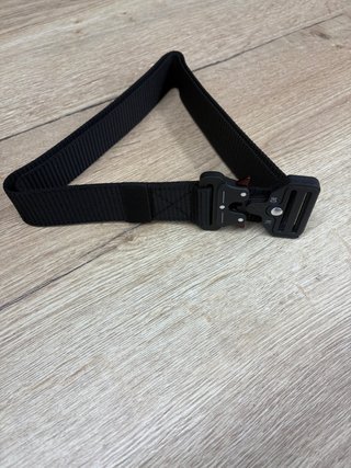Cinturón táctico negro y rojo unisex de nailon