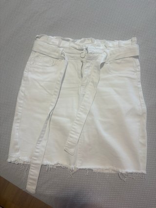 Falda vaquera blanca Talla M/38