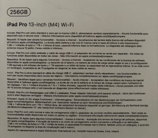 iPad Pro 13” M4 256GB WiFi