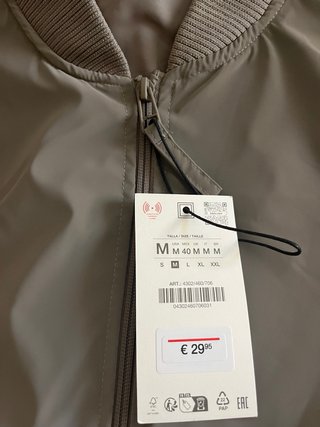 Cazadora Bomber Zara Marrón Talla M