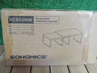 SONGMICS KCS02NW Estante para Especias, Juego de 2