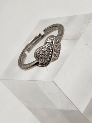 Anillo Corazón Acero Quirúrgico Ajustable