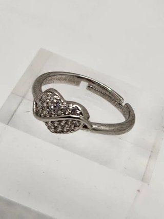 Anillo Corazón Acero Quirúrgico Ajustable