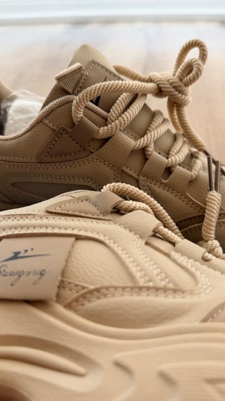 Zapatos Sgg Lyku Beige Suela Gruesa Mujer