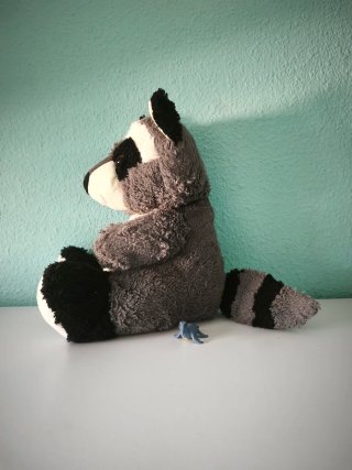 Peluche mapache suave
